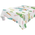 thumbnail image 1 of GZHJMY Easter Gnome Eggs Tablecloth, Rectangle Waterproof Washable Polyester Table Cover for Picnic Dinner Holiday Party Decor, 60 x 90 Inch, 1 of 7