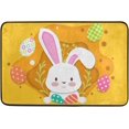 thumbnail image 1 of GZHJMY Easter Rabbit Door mat Non Slip Floor Door Rug, Soft Floor Mat for Kitchen Garden Bedroom Indoor Outdoor Entrance Home Holiday Decoration 23.6" x15.7", 1 of 7
