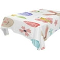 thumbnail image 1 of GZHJMY Easter Rabbit Eggs Tablecloth, Rectangle Waterproof Washable Polyester Table Cover for Picnic Dinner Holiday Party Decor, 54 x 54 Inch, 1 of 7