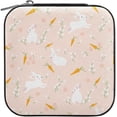 thumbnail image 1 of GZHJMY Easter Rabbit Mini Jewelry Box, Portable Leather Travel Small Jewelry Organizer Case for Earring, Necklace, Rings, Bracelets, 1 of 7