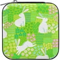 thumbnail image 1 of GZHJMY Easter Rabbit Mini Jewelry Box, Portable Leather Travel Small Jewelry Organizer Case for Earring, Necklace, Rings, Bracelets, 1 of 7