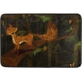 thumbnail image 1 of GZHJMY Entrance Doormat Wild Animal Fox in Jungle Forest Indoor Door Mat Rug Non-Slip Doormat 23.6x15.7 Inch Interlayer Polyester Machine Washable Polyester Fabric, 1 of 5
