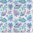 thumbnail image 1 of GZHJMY Exotic Starfishes Coral Fishes Pattern Cloth Napkins, Set of 1 20 x 20 Inch Soft & Comfortable Polyester Dinner Napkin for Family, Restaurant, Weddings, Parties, 1 of 5