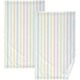 thumbnail image 1 of GZHJMY Face Hand Towel Set Multicolored Pattern with Stripes Washcloth Washcloths, Quick-Dry Highly Absorbent Bath Towel- Pack of 2, 1 of 7