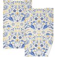 thumbnail image 1 of GZHJMY Face Hand Towel Set Slavic Floral Folk Ukraine Pattern Washcloth Washcloths, Quick-Dry Highly Absorbent Bath Towel- Pack of 2, 1 of 7
