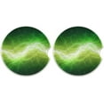 thumbnail image 1 of GZHJMY Fantasy Green Lightning Car Coaster for Cup Holders, 2 Pack Absorbent Ceramic Car Universal Vehicle Non-Slip Car Cup Holder Coaster Cup Coasters, 1 of 6
