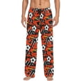 thumbnail image 1 of GZHJMY Fiery Football Graffiti Men's Pajama Pants, Soft and Comfortable Lounge Sleep Bottoms with Pockets, Men's Sleepwear with Custom Print, X-Large, 1 of 7