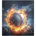 thumbnail image 1 of GZHJMY Flame Baseball Dishwasher Magnet Cover 20x26in,Reuseable Refrigerator Magnet Cover Decal Fridge Microwave Stickers Kitchen Home Decor, 1 of 6