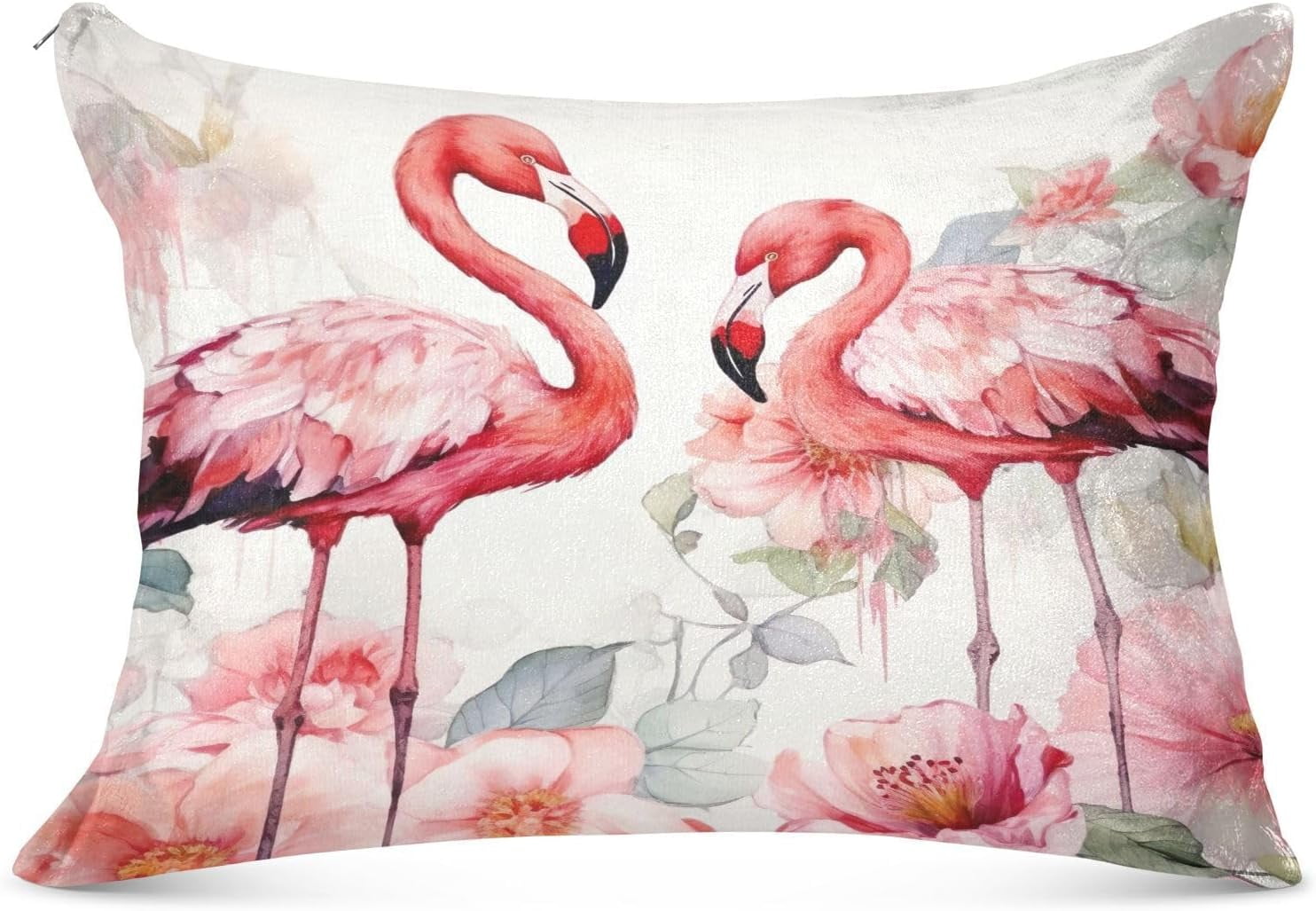 GZHJMY Flamingo Body Pillow Cover with Zipper Soft and Cozy Fuzzy Fleece Body Pillow Case Cover 21 x 54 in Plush Long Body Pillow Pillowcase for Fall