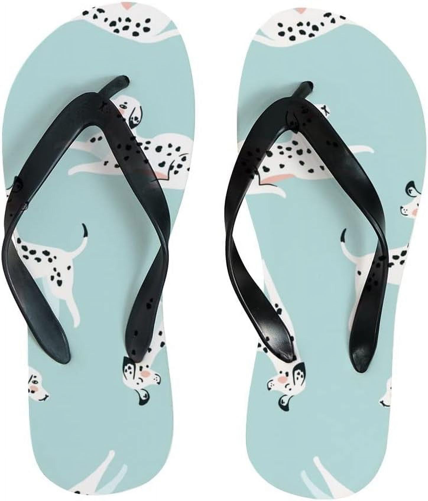 Cute Walk by Babyhug Striped & Dino Printed Slip On Flip Flops - Green & Blue