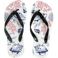 thumbnail image 1 of GZHJMY Flip Flops Ocean Sea Aquatic World Beach Shells Starfish Thong Slip On Slippers Beach Summer Sandals for Women Men Boy Girl Kid Shoes, 1 of 5