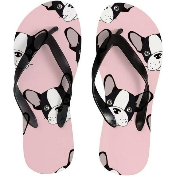 GZHJMY Flip Flops Slippers Cute Dog Puppy Animal Pink Sandals for Beach Summer Shower Women Men Boy Girl Kid Summer Slippers
