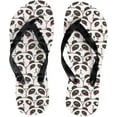 thumbnail image 1 of GZHJMY Flip Flops Slippers Cute Panda Animal Black White Sandals for Beach Summer Shower Women Men Boy Girl Kid Summer Slippers, 1 of 5