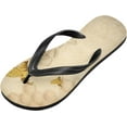 thumbnail image 1 of GZHJMY Flip Flops Slippers for Women/Men Outdoor Summer Beach Sandals Shower Shoes with Retro Beige Honey Bees And Sunflowers Element Summer Slippers, 1 of 7