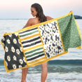 thumbnail image 1 of GZHJMY Floral Beach Towel Quick Dry Absorbent Bath Towels Sandproof Lightweight Towel for Gym Yoga Sports Swimming - 31x71in Bath Towels, 1 of 7