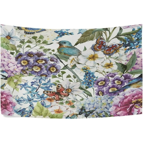 GZHJMY Floral Bird Butterfly Tapestry Aesthetic Tapestry for Bedroom Living Room Classroom Dorm 60" x 40" Inches Gift Decor