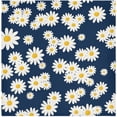 thumbnail image 1 of GZHJMY Floral Daisy Pattern Napkins Reusable Washable Cloth Napkins Set of 4, Soft Comfortable Dinner Napkins for Family Weddings Holiday Party 20 X 20 Inch Washcloths, 1 of 7