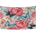thumbnail image 1 of GZHJMY Flower Butterfly Tapestry Aesthetic Tapestry for Bedroom Living Room Classroom Dorm 60" x 40" Inches Gift Decor, 1 of 6