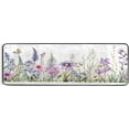 thumbnail image 1 of GZHJMY Flowers Butterfly Non-Slip Runner Rug Area Rug Washable Rectangle Rug for Bedroom Living Room Bathroom Hallways Home Decor 72x24 Inches#77, 1 of 7