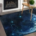 thumbnail image 1 of GZHJMY Galaxy Moon Area Rug 2'x3', Planet Earth in Space Polyester Area Rug Mat for Living Dining Dorm Room Bedroom Home Decorative, 1 of 6