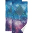 thumbnail image 1 of GZHJMY Galaxy Soft Hand Towels, 2 Pcs Absorbent Bath Towel Decorative Fingertip Towels for Bathroom Gym Spa Hotel Beach Swimming Pool,14.4"x 28.3", 1 of 7