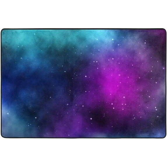 GZHJMY Galaxy Stars Universe Space Doormats Area Rug Runner Floor Mat Pad Cover for Entryway Indoor Living Room Bedroom Kitchen Office 31x20 inch or 2.6x1.6 Feet Carpet Runner
