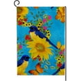 thumbnail image 1 of GZHJMY Garden Flag Floral Pattern and Bird Polyester Double Sided Printing Fade Proof Vertical Yard Outdoor Decoration 28x40 Inch Yard Flags, 1 of 7