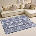 thumbnail image 1 of GZHJMY Geometric Area Rug 4'x6', Tribal Ethnic Elephant Polyester Area Rug Mat for Living Dining Dorm Room Bedroom Home Decorative, 1 of 5