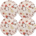 thumbnail image 1 of GZHJMY Gnomes Santa Claus Placemats 4Pcs,Holidays PVC Weave Place Mats Table Mats Non-Slip Easy to Clean for Home Kitchen BBQ Party Table Decor,15.4", 1 of 6