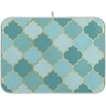 thumbnail image 1 of GZHJMY Gold Grid Pattern Absorbent Dish Drying Mat Microfiber Large Kitchen Countertop Table Protector Multi-Purpose Counter Rack Sink Drainer Pad (16” x 18”), 1 of 6