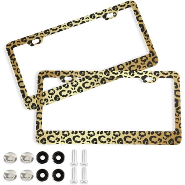 2-Pack Gold License Plate Holders – Front & Rear – Surga Performance High Gloss