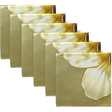 Efavormart 5 Pack Beige Shimmer Sequin Dots Polyester Dinner Napkins ...