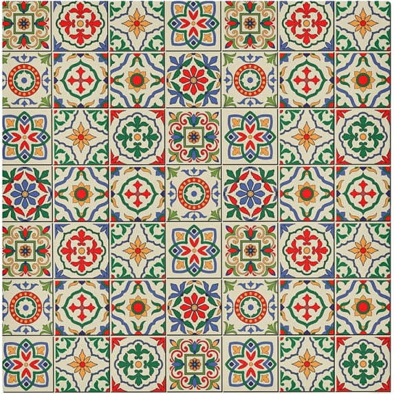 GZHJMY Gorgeous Colorful Moroccan Pattern Cloth Napkins, Set of 1 20 x 20 Inch Soft & Comfortable Polyester Dinner Napkins for Family, Home, Restaurant, Weddings, Parties