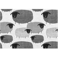 thumbnail image 1 of GZHJMY Gray Sheeps Bathroom Rug Rectangular Bath Mat Non Slip Bath Rugs Absorbent Shaggy Bathmats for Sink Shower 16" x 24", 1 of 7