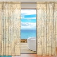 thumbnail image 1 of GZHJMY Great Vintage World Map Sheer Curtains Window Voile Panels Drapes Tulle Curtains, Semi Sheer Curtains 84 Inches Long for Living Room Bedroom, Set of 2 Home Decor, 1 of 4