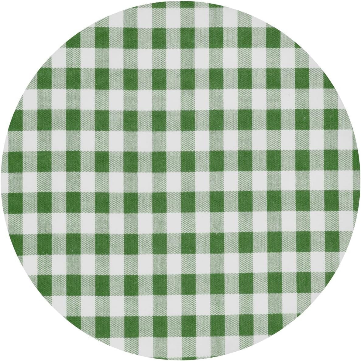GZHJMY Green Lattice Round Fitted Tablecloth with Elastic Edge