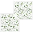 thumbnail image 1 of GZHJMY Green Leaves Washcloth Set of 2 Pcs 100% Cotton Small Face Towel, 12 x 12 inch Washcloths, 1 of 6