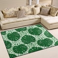 thumbnail image 1 of GZHJMY Green Monstera Palm Tree Leaves Summer Area Rug Living Room Rugs - 5'3" x4 Abstract Large Soft Indoor Washable Rug Low Pile Carpet for Bedroom Dining Room Office Carpet Runner, 1 of 6