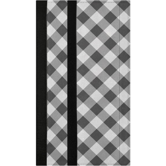 GZHJMY Grey Buffalo Plaid Refrigerator Door Handle Covers Set of 2, Keep Off Fingerprints Kitchen Appliance Fridge Microwave Dishwasher Door Handle Protector Covers