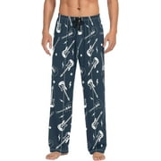 GZHJMY Guitar Pajama Pants for Men, Lounge Pants Lightweight Men Pajama Bottoms with Drawstring Pockets, Christmas New Year Birthday Gifts, Medium