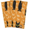 thumbnail image 1 of GZHJMY Halloween Bat and Cat Kitchen Dish Towel Set, Drying Kitchen Towels Tea Towels Gift Set for Drying Cleaning Cooking Baking 4Pcs, 1 of 6