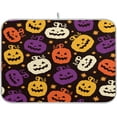 thumbnail image 1 of GZHJMY Halloween Décor Dish Drying Mat - 16 x 18inch- Extra Large Microfiber Dish Drying Mat, Dish Draining Mat, Counter top Mat, Cartoon Pumpkins（536）, 1 of 7