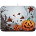 thumbnail image 1 of GZHJMY Halloween Décor Dish Drying Mat - 16 x 18inch- Extra Large Microfiber Dish Drying Mat, Dish Draining Mat, Counter top Mat, Halloween Creepy Forest（170）, 1 of 7