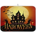 thumbnail image 1 of GZHJMY Halloween Décor Dish Drying Mat - 18 x 24inch- Extra Large Microfiber Dish Drying Mat, Dish Draining Mat, Counter top Mat, Halloween Castle Bats（621）, 1 of 7