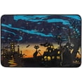 thumbnail image 1 of GZHJMY Halloween Decor Doormat Non-Slip Halloween Castle Galaxy Cat Bathroom Rug Mat Absorbent Bath Mat for Bathroom Machine Washable, 15.7"x23.6"（212）, 1 of 7