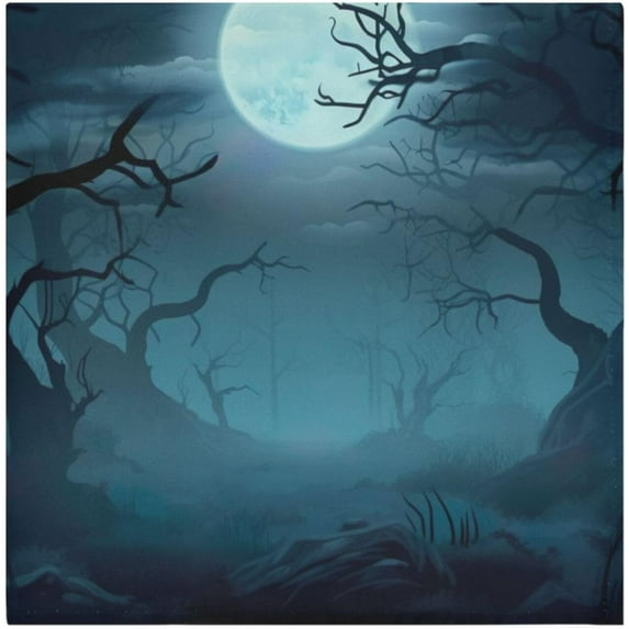 GZHJMY Halloween Forest Cloth Napkins Set of 6,Reusable Washable Polyester Dinner Table Napkins for Kitchen,Dining,Restaurant,Party Decoration