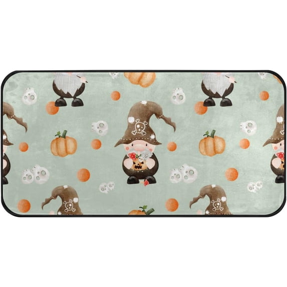 GZHJMY Halloween Gnome Kitchen Rug Non-Slip Kitchen Floor Mat Anti Fatigue Standing Mat for Sink Kitchen Bathroom, 39 x 20 Inch