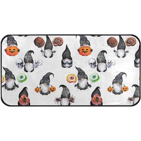 GZHJMY Halloween Gnome Kitchen Rug Non-Slip Kitchen Floor Mat Anti Fatigue Standing Mat for Sink Kitchen Bathroom, 39 x 20 Inch