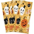 thumbnail image 1 of GZHJMY Halloween Pumpkin Ghost Cat Skull Kitchen Dish Towel Set, Drying Kitchen Towels Tea Towels Gift Set for Drying Cleaning Cooking Baking 4Pcs, 1 of 6
