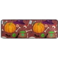 thumbnail image 1 of GZHJMY Halloween Pumpkin Skull Runner Rug 72"x24",Non-Slip Anti Fatigue Comfort Floor Mats Kitchen Long Rugs for Bedroom Living Room Bathroom Hallways Entrywa, 1 of 7